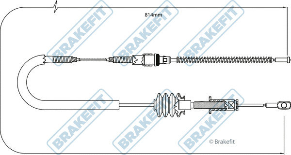 Cable Pull, parking brake (BBC3260)