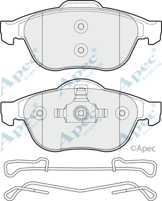 Brake Pad Set, disc brake (PAD1685)