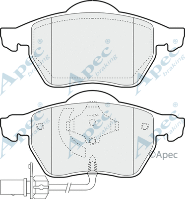 Brake Pad Set, disc brake (PAD1234)