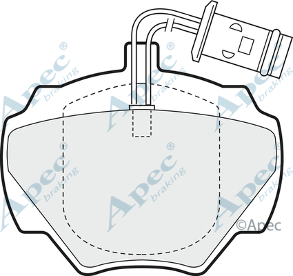 Brake Pad Set, disc brake (PAD582)