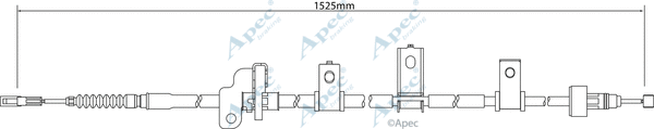 Cable Pull, parking brake (CAB1255)
