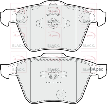 Brake Pad Set, disc brake (PAD1335B)