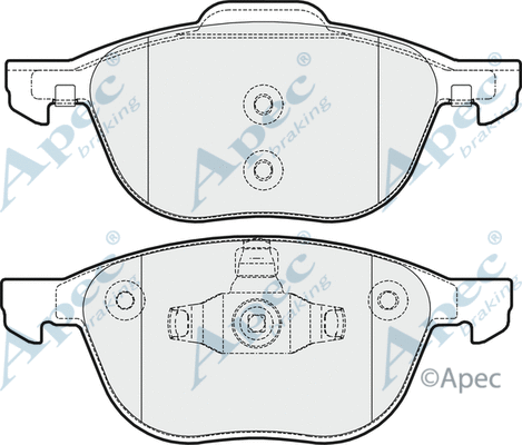 Brake Pad Set, disc brake (PAD1638)