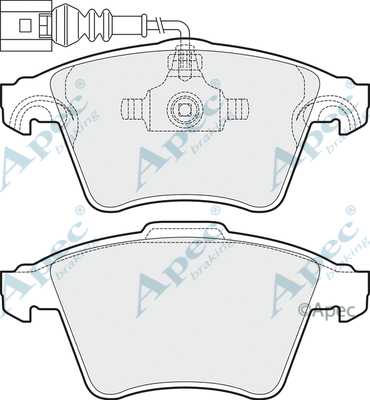 Brake Pad Set, disc brake (PAD1496)
