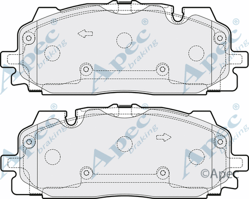 Brake Pad Set, disc brake (PAD2162B)
