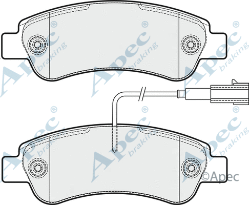 Brake Pad Set, disc brake (PAD2037)