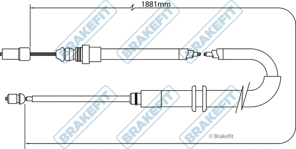 Cable Pull, parking brake (BBC3380)