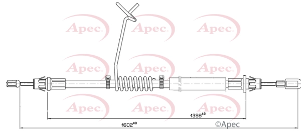 Cable Pull, parking brake (CAB1815)