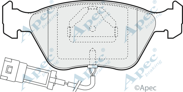 Brake Pad Set, disc brake (PAD846)