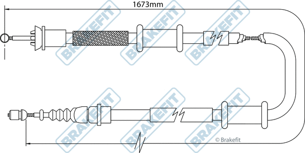 Cable Pull, parking brake (BBC3112)