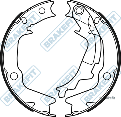 Brake Shoe Set, parking brake (BSH1067)