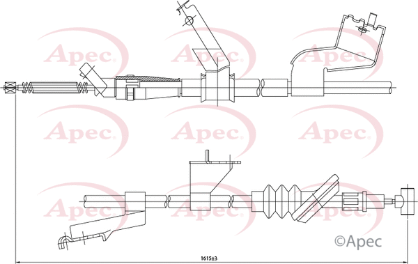 Cable Pull, parking brake (CAB1413)