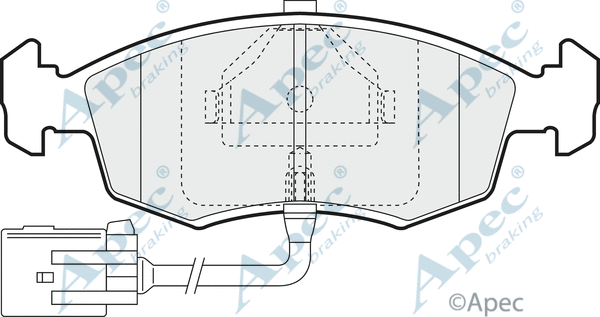 Brake Pad Set, disc brake (PAD774)