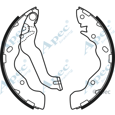 Brake Shoe Set (SHU672)