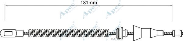 Cable Pull, parking brake (CAB1453)
