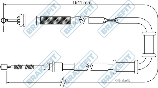 Cable Pull, parking brake (BBC3108)