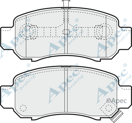 Brake Pad Set, disc brake (PAD1280)