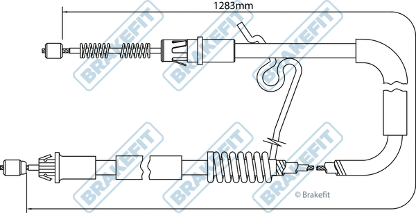 Cable Pull, parking brake (BBC3203)
