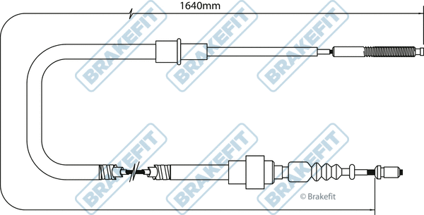 Cable Pull, parking brake (BBC3531)