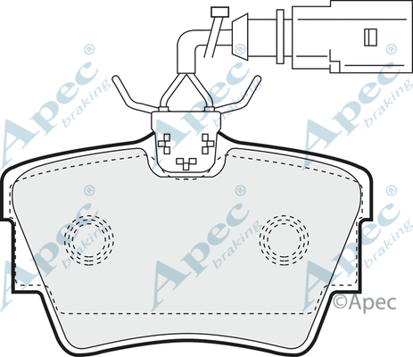 Brake Pad Set, disc brake (PAD1340)