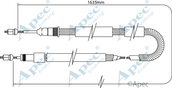 Cable Pull, parking brake (CAB1078)