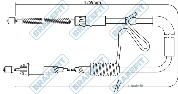Cable Pull, parking brake (BBC3175)