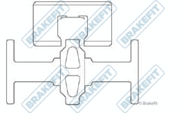 Accessory Kit, disc brake pad (BKT1240)