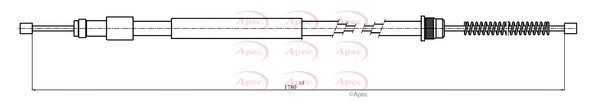 Cable Pull, parking brake (CAB1001)
