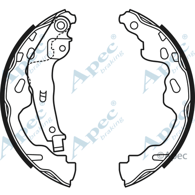 Brake Shoe Set (SHU670)