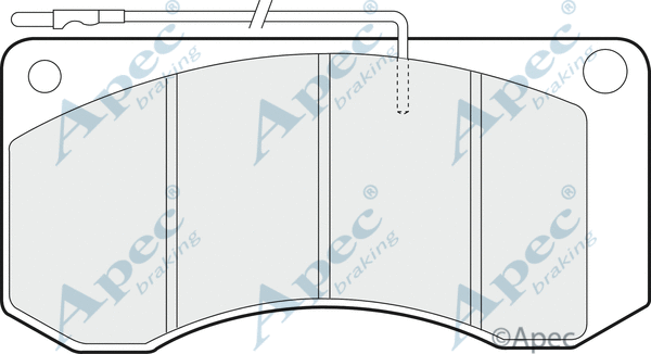 Brake Pad Set, disc brake (PAD1030)