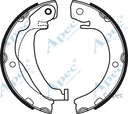Brake Shoe Set, parking brake (SHU778)