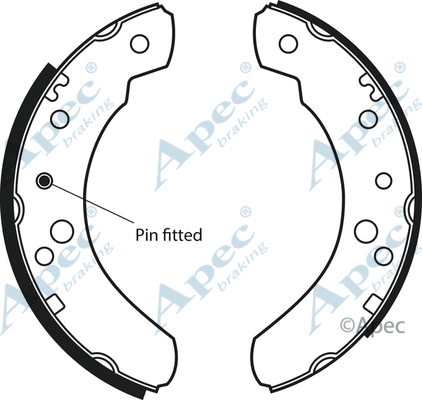 Brake Shoe Set (SHU385)