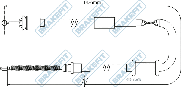 Cable Pull, parking brake (BBC3094)