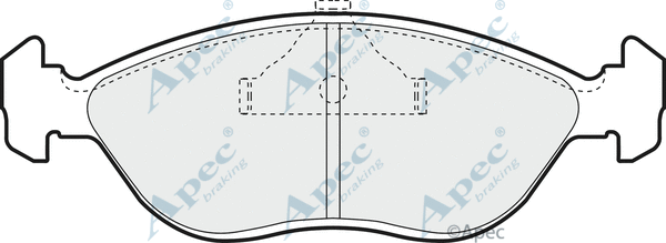 Brake Pad Set, disc brake (PAD832)