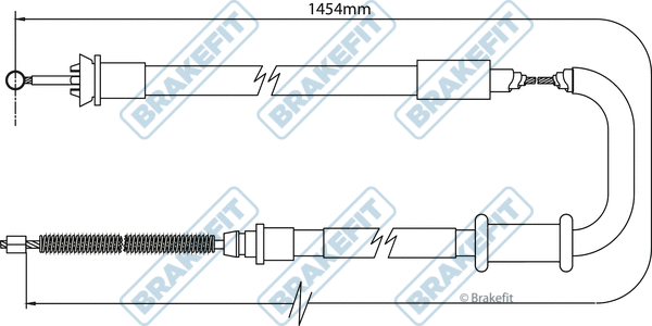 Cable Pull, parking brake (BBC3093)