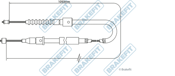 Cable Pull, parking brake (BBC3467)