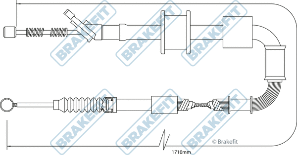 Cable Pull, parking brake (BBC3421)