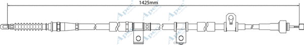Cable Pull, parking brake (CAB1228)