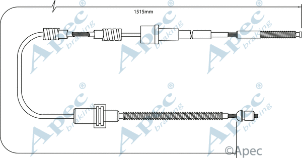 Cable Pull, parking brake (CAB1398)