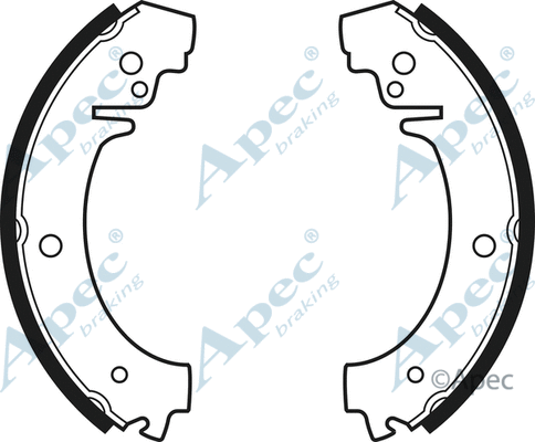 Brake Shoe Set (SHU95)