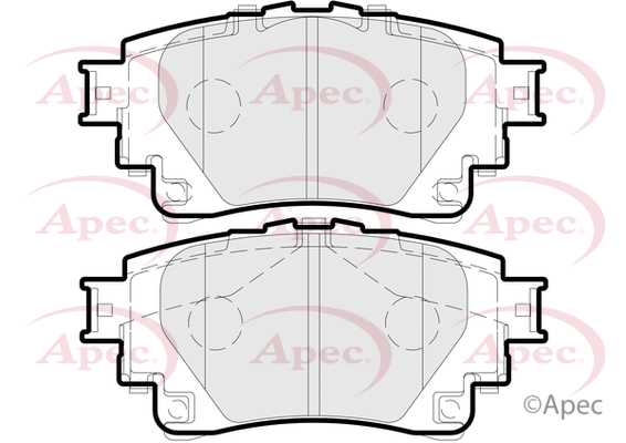 Brake Pad Set, disc brake (PAD2308)