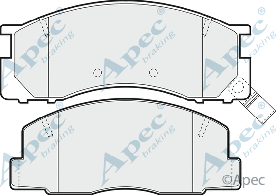 Brake Pad Set, disc brake (PAD858)