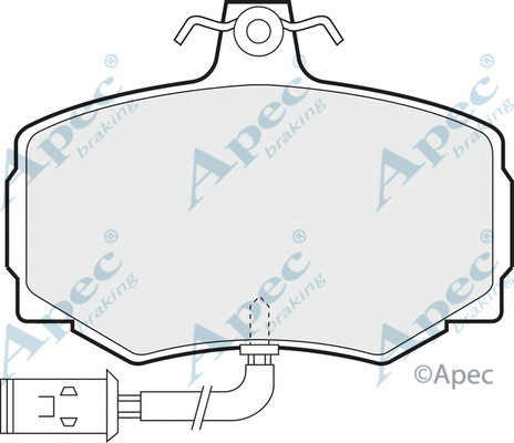 Brake Pad Set, disc brake (PAD540)