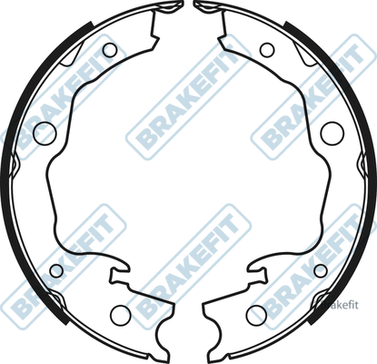 Brake Shoe Set, parking brake (BSH1061)