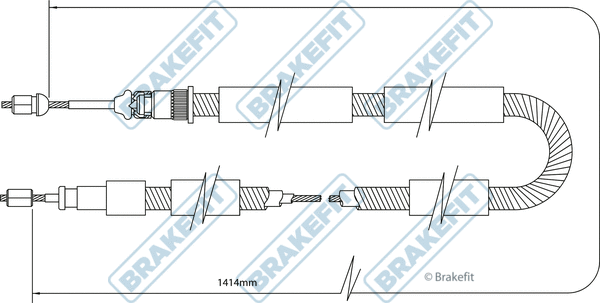 Cable Pull, parking brake (BBC3329)