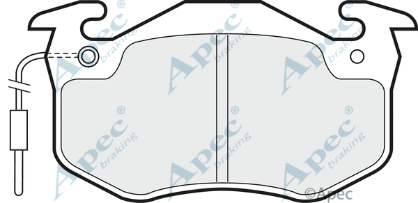 Brake Pad Set, disc brake (PAD470)