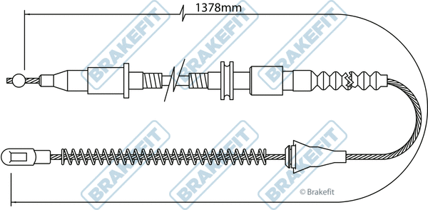 Cable Pull, parking brake (BBC3463)