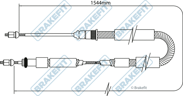 Cable Pull, parking brake (BBC3078)