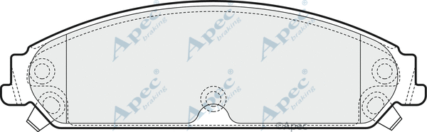 Brake Pad Set, disc brake (PAD1557)