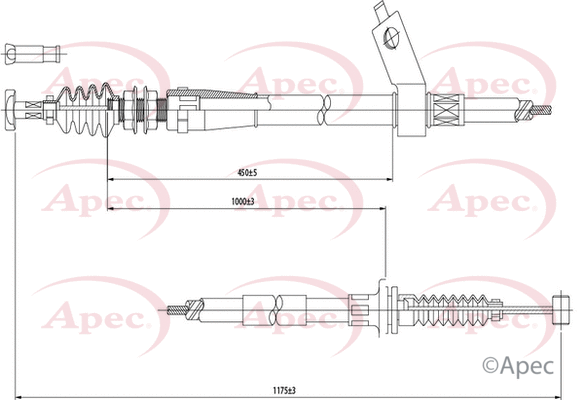 Cable Pull, parking brake (CAB1369)